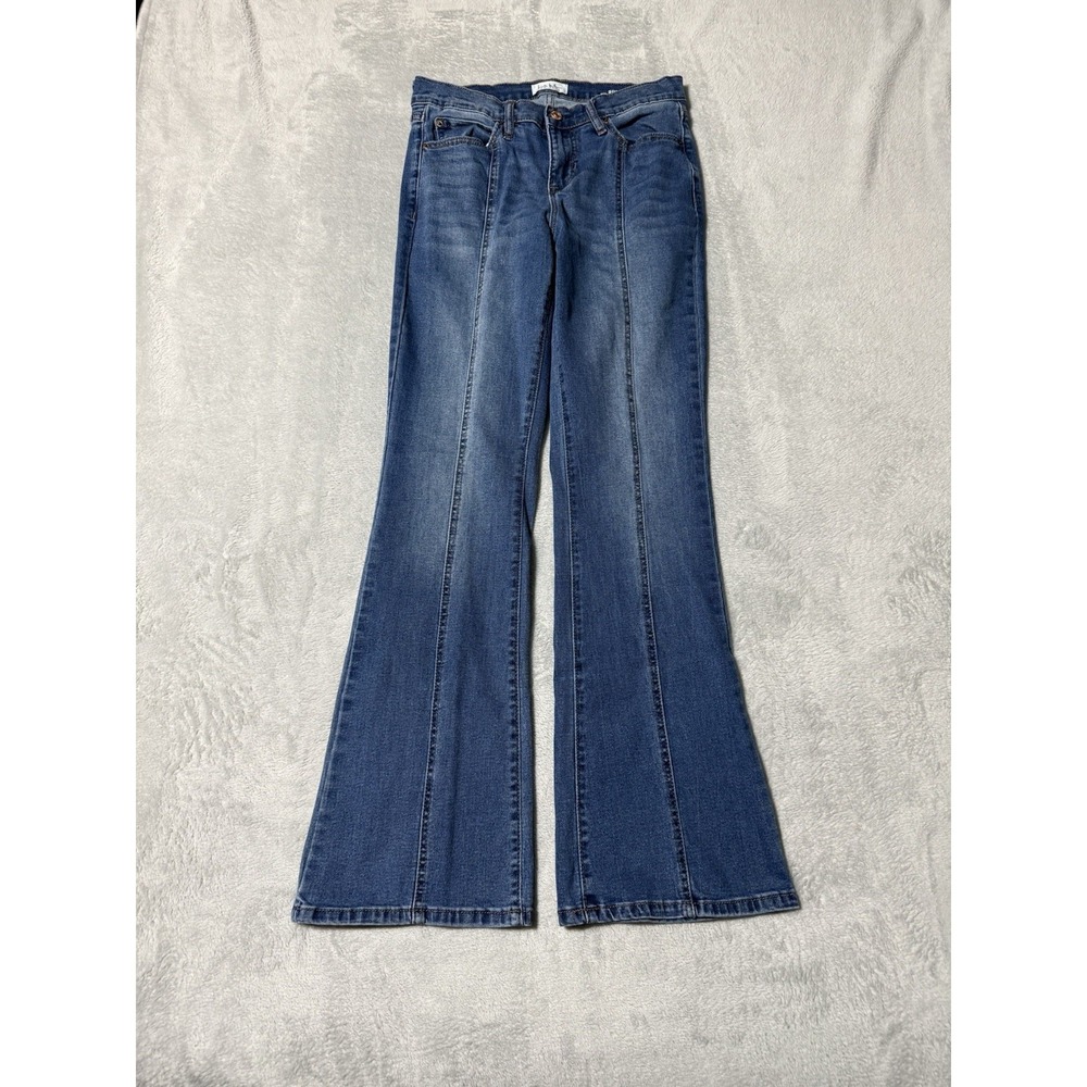 Nicole Miller Jeans Womens 4 Blue SOHO High Rise Flare Denim 28x29